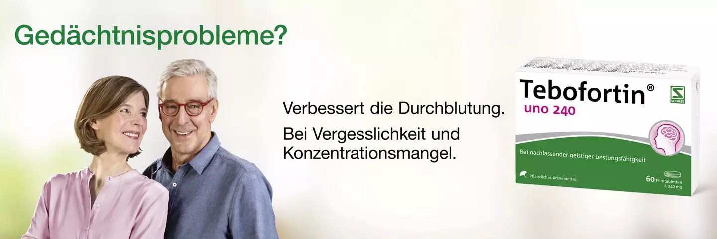 Gedächtnisprobleme - Tebofortin Schwabe Pharma