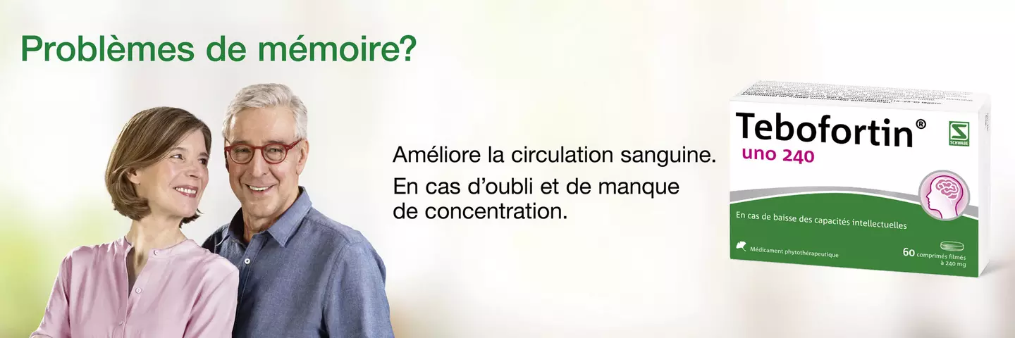 Problèmes de mémoire - Tebofortin Schwabe Pharma