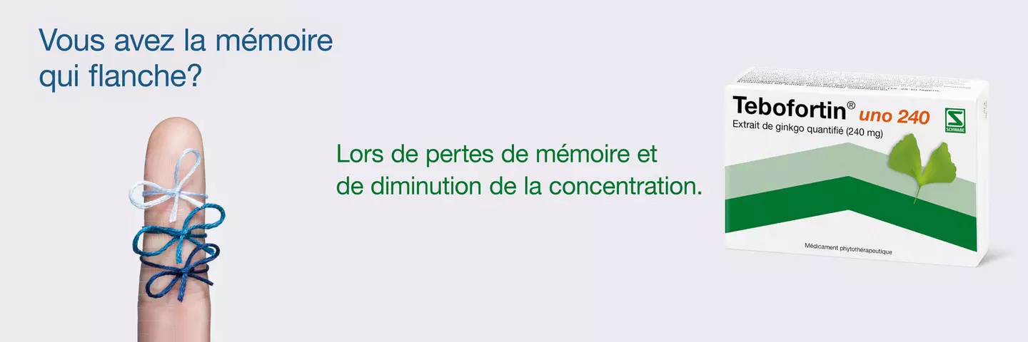 Lors de pertes de mémoires et diminution de la concentration Header Französisch